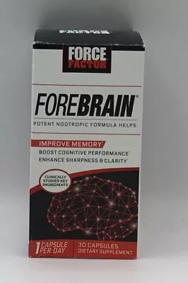 Force Factor ForeBrain Nootropic Supplement  30 Capsules Exp 4/24 • $15.50