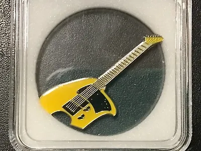 2004 Somali One Dollar “yellow Guitar” Proof Coin! • $12.99