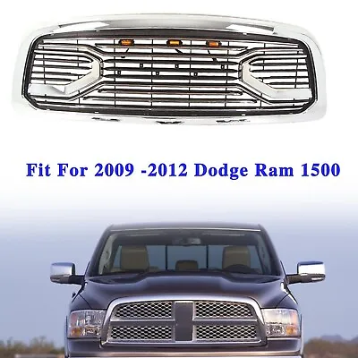 Front Grill For 2009 -2012 Dodge Ram 1500 Chrome Grille Big Horn Style W/ Letter • $240