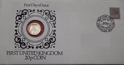 Twenty Pence 1982 Royal Mint PDC First Day Of Issue Cover • £1.99