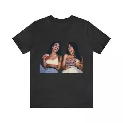 Vintage Look Tshirt Of Selena And Aaliyah Sweater Unisex T-shirt Crewneck Shirt • $31.19