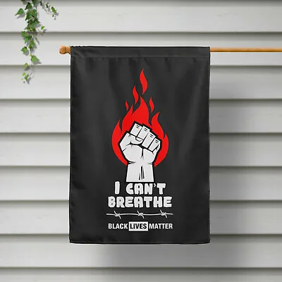 I Can't Breathe Black Lives Matter Fire Fist Parade Personal Flag 23.62  X 15.8  • $6.99