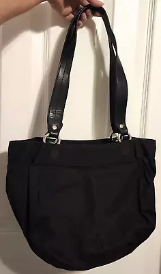 EUC - Miche Black Demi Base Bag W/faux Leather Handles & Round Carabiners • $18.95