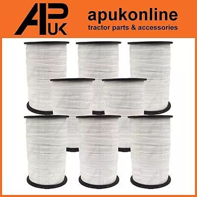 8x 200m Roll X 20mm Stainless Steel Electric Fence Poly Tape Livestock Paddock • £99.99