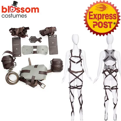 K466 Attack On Titan Shingeki No Kyojin Belt Adjustable Costume Cosplay Harness • $19.28