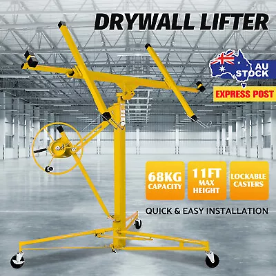 150LBS Drywall Panel Hoist Plasterboard Lifter Lift 68KG Plaster Sheet Gyprock • $229.90