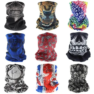 Snood Face Mask Covering Scarf Mens Ladies Neck Warm Black Camo • £2.99