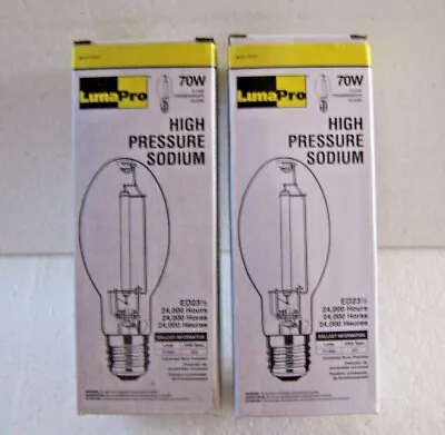 HPS 70W Watt High Pressure Sodium ED23 1/2 Light Bulb Lamp Mogul E39 HID LUMAPRO • $19.99