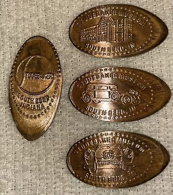 Studebaker National Museum South Bend Indiana Pressed Penny Set (4) Copper • $12