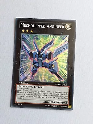 Mechquipped Angineer - NUMH-EN035 - Super Rare 1st Edition Yugioh • $1.29