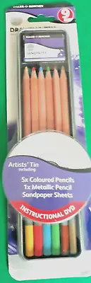 Daler-rowney Simply Drawing Set In Tin - 9 Pieces • £6.99