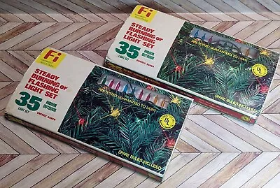 Vintage Christmas Light Strings 2 Boxes Of 35 CT In Original Box • $15.99