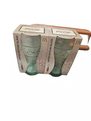 McDonald's Coca Cola Glasses 1955 125 Year Celebration Limited Edition In Packet • £12.99