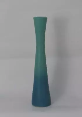 Vintage Van Briggle Blue Green Ombre Tall Bud Vase 11  Tall • $37.98