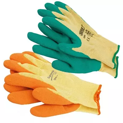 £1.79 • Buy Gardening Gloves | Safety Protective Garden Work Latex Coated Ladies Men