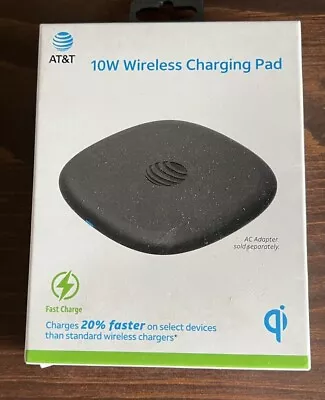 AT&T ATT 10W Wireless Charging Pad Qi Black New • $10