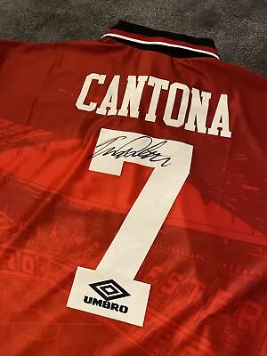 Eric CANTONA Signed Manchester United Shirt • £125