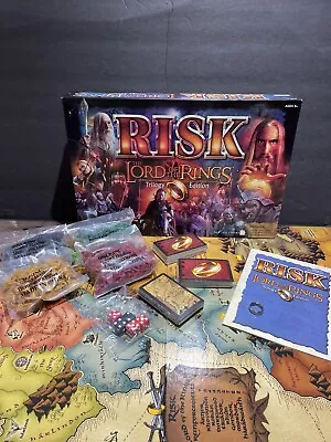 2003 Parker Brothers RISK-LORD OF THE RINGS Trilogy Edition Game Unused-Open Box • $45