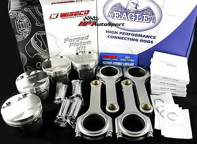 Wiseco Pistons & Eagle Rods Honda Acura B18 B20 81.5mm K541M815AP/CRS5394A3D • $1187.99