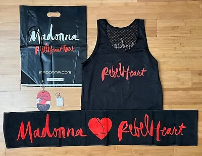MADONNA Rebel Heart Tour VIP Lot Towel T-Shirt Keychain Bag Japan • $99.99