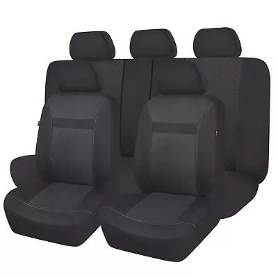 Jacquard Car Seat Covers For Car Auto Men Universal Rear Split 40/60 50/50 60/40 • $39.99