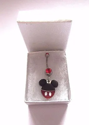 BRAND NEW Disney World 's Mickey Mouse Hot Air Balloon Charm On Belly Navel Bar  • £21.95