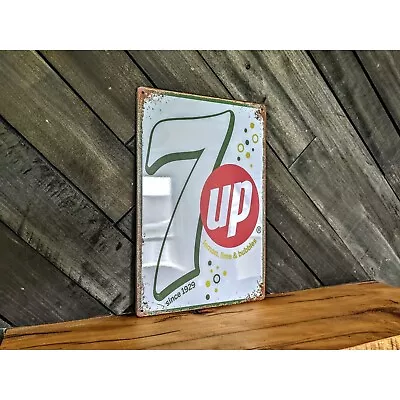 7up Sign - Antique Style 7 Up Sign - 12in X 8in • $19.50