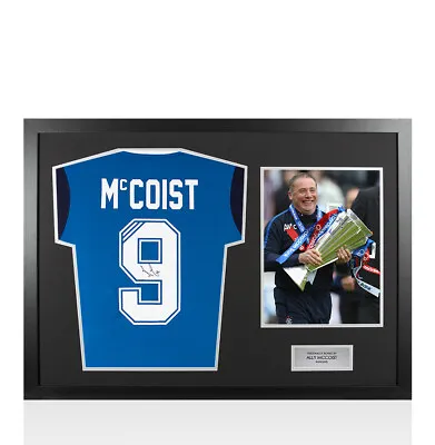 £289.99 • Buy Framed Ally McCoist Signed Rangers Shirt - Training Shirt, Number 9 - Panoramic