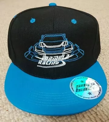 Mens Formula Racing Snapback Cap Adjustable Hat Race Car F1 Blue & Black Boys  • £5.50