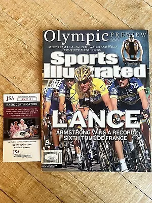 Lance Armstrong SIGNED Sports Illustrated Cycling Tour De France 2004 No Label  • £85.50