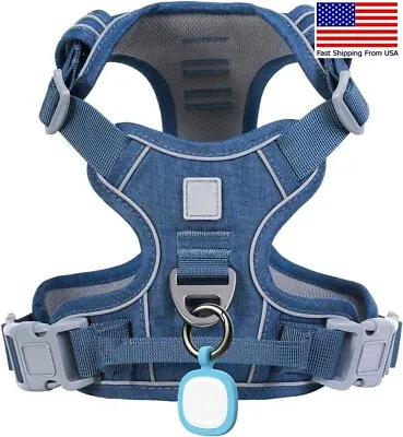 Blue XS Dog Harness For Large Dogs With Pet ID TagNo PullEasy Control Handle • $10.99