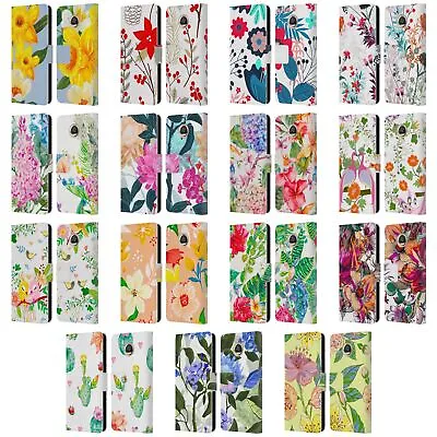 Official Haroulita Multiflowers Leather Book Wallet Case For Motorola Phones • $22.95