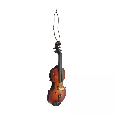 Miniature Violin Musical Instrument Band/Music Instructor Gift Topper Ornament • $18.48