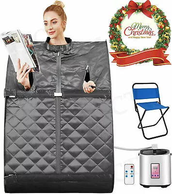 Portable Folding Steam Sauna SPA Loss Weight Detox Therapy Tents 2L Full Body- • $95