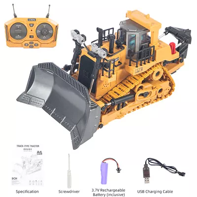 9 Channels Remote Control-Bulldozer 2.4Ghz RC Construction Vehicle Truck Toys • $29.60