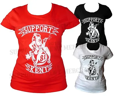 £15 • Buy SUPPORT 81 KENT HELLS ANGELS ENGLAND Ladies Womens Girls T Shirt BIG RED MACHINE