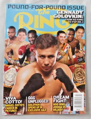 $20 • Buy Gennady Golovkin - March 2018 RING Boxing Magazine  EX