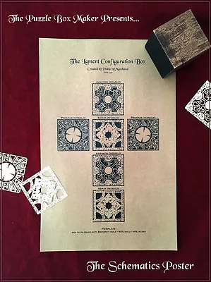 $17.07 • Buy Hellraiser Puzzle Box Schematics - Lithograph Print - UV Protection - Archival