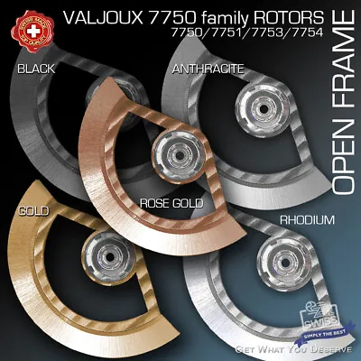 $78 • Buy Oscillating Weight, Open Frame Skeleton Rotor - Movement Eta Valjoux 7750 Family