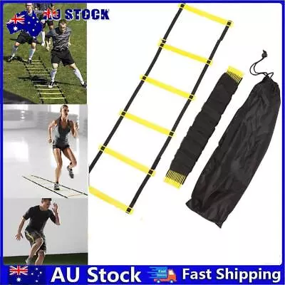 Nylon Straps Agility Ladder Football Speed Training Stairs (4m 8-Rung) • $12.33