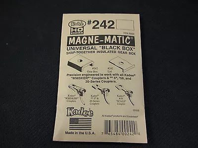  Kadee HO Scale Coupler Draft Gear Boxes - Snap-Together #242 Standard (10pr) • $4.55