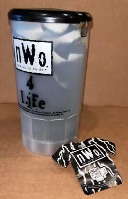 Vintage NWO / NEW WORLD ORDER 4 LIFE T Shirt Inside 33oz. Plastic Mug • $9.99