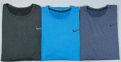 Men's Big & Tall Nike Breathe Dri-Fit Standard Fit Polyester T-Shirt 832835 • $24.99