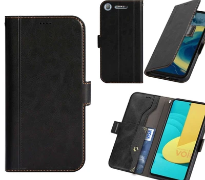 $8.95 • Buy Sony Xperia Xz1 Wallet Case Cowhide Finish Side Magnet Buckle