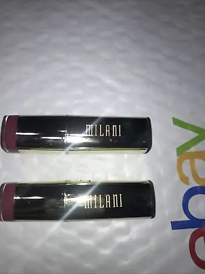 2 Tube Lot MILANI Color Statement Lipstick 17 PLUMROSE Unsealed NWOB • $15.99
