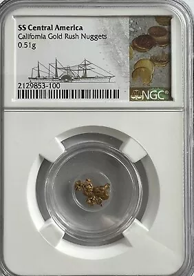 Ss Central America Ssca Shipwreck .51 Grams Of Gold Nuggets Treasure • $155.55