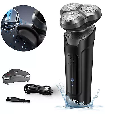 SEJOY 3D Men's Electric Razor Shaver Detachable Head Wet&Dry IPX7 Cordless • $17.90