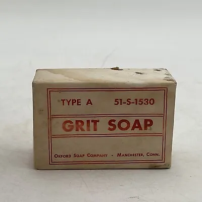 VTG Rare WW2 1949 US Navy Grit Soap Type A Stock Number 51-S-1530 Orford Soap Co • $17.05