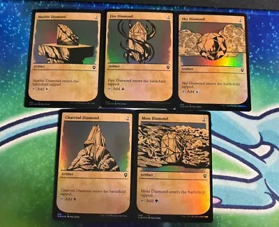 Diamond Showcase Set Of 5 Foil Moss Sky Fire Marble Baldur's Gate Magic TCG NM • $1.99