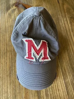 Miami University Ohio Hat Baseball Hat Adjustable RedHawks Distressed Adult • $12.99